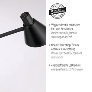 Lampa podłogowa PIXIE 11249-18 - czarny