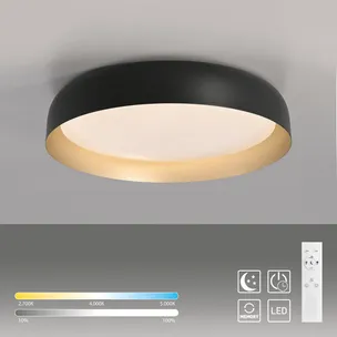 Lampa sufitowa OSKO 14216-18 - czarny/złoty