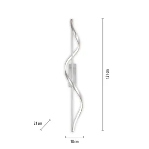 Lampa sufitowa Q-SWING 6385-55 - srebrny