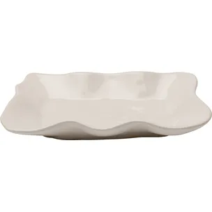 Talerz do serwowania ORGANIC 17x26 - kremowy