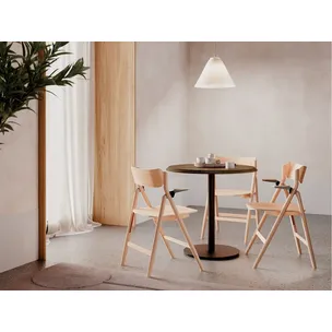 Stół okrągły dębowy ST-2317 RONDA CAFE 80 cm