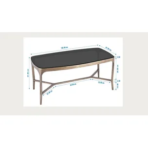 Stolik kawowy MISTRAL 128x67 - szary