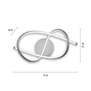 Lampa sufitowa VIOLETTA 15441-55 - stalowy