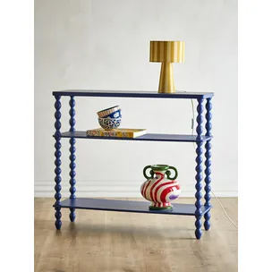Konsola z półkami SALINO 90 cm - niebieski