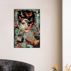 Obraz szklany LADY BUTTERFLY 55x75