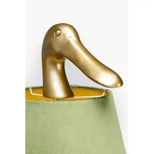 Lampa stołowa DUCK - zielony/złoty