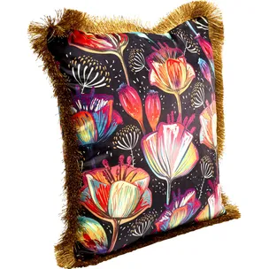 Poduszka dekoracyjna JUNGLE FLOWERS 45x45 - wielokolorowy