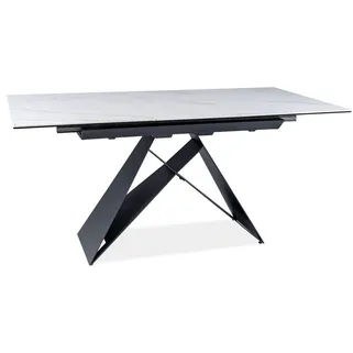 Stół rozkładany WESTIN SC 120/160x80 - biały/czarny mat   Rozkładany stół WESTIN SC to mebel, który z powodzeniem łączy w sobie praktyczne...