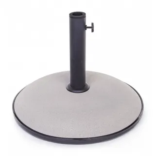 Szara podstawa do parasola BARRY o masie 25 kg jest wykonana z cementu i umieszczona na podstawce z plastiku. W stalowej tubie o wymiarach Ø58 x 1,2 mm można...