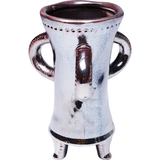 Wazon kamionkowy ANTIQUITY 27 - biały/brązowy   Wymiary: - szerokość: 22 cm - głębokość: 22 cm - wysokość: 26,5 cm   Waga: 1,16 kg  ...