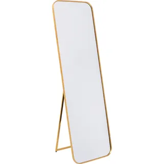Lustro stojące SIMPLY BRASS 50x160 - złoty Wymiary: - szerokość: 50 cm - głębokość: 3 cm - wysokość: 160 cm - powierzchnia lustra: 45x155 cm...