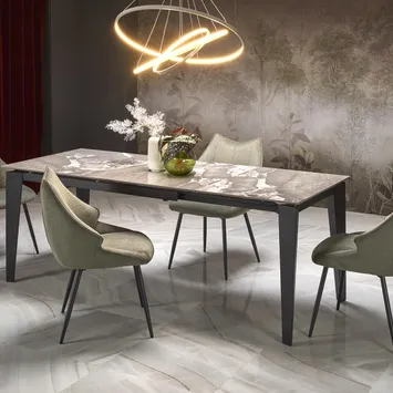 Elegancka jadalnia z oliwkowym akcentem