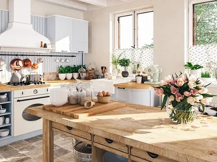 Kuchnia w stylu shabby chic