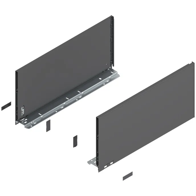 Boki LEGRABOX / wys. F=241 mm / dł. 50 cm / antracyt