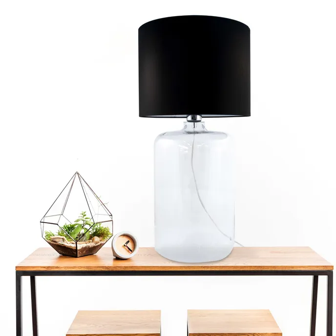 Lampa stołowa AMARSA TRANSPARENT 5507BK - czarny