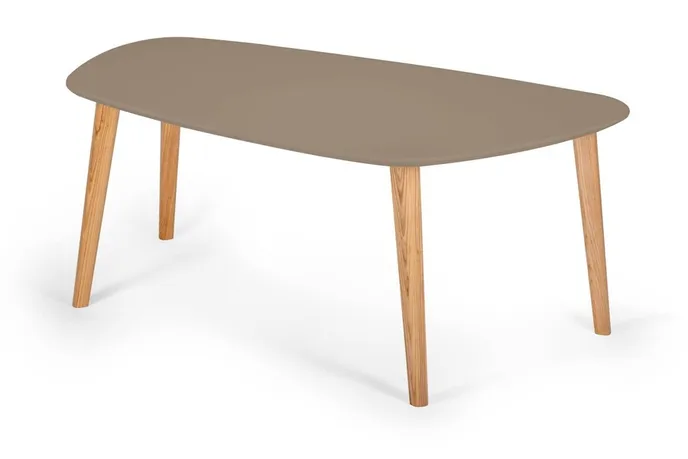 Stolik kawowy ENDOCARP 110x66x45 cm - bobrza glina