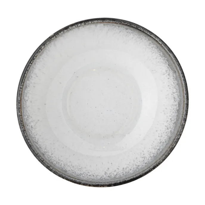 Miska ceramiczna PAULA 16 - szary/biały