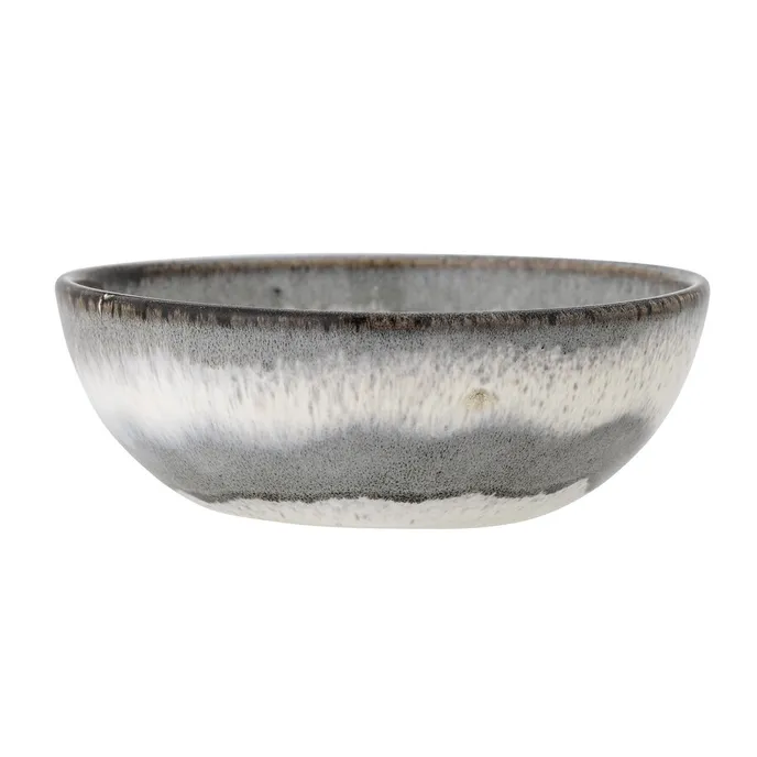 Miska ceramiczna PAULA 16 - szary/biały