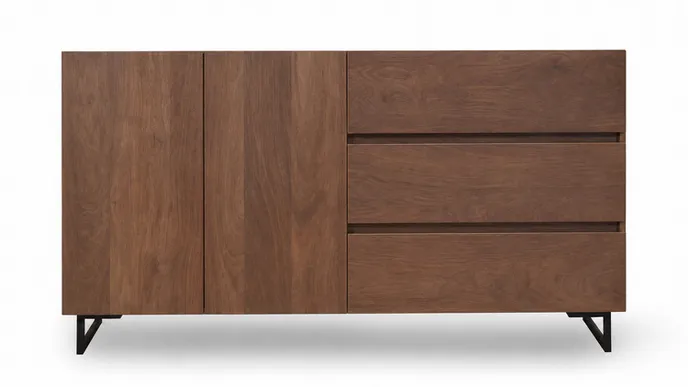 Komoda drewniana SOHO SH-01-MWL - mango orzech włoski