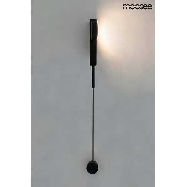Lampa ścienna CLARID BLACK - czarny