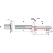 Zamek centralny do DAFR 65050-1 - czarny