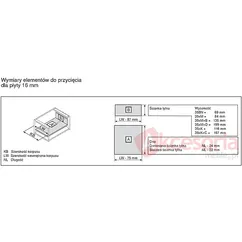 Tandembox DNO SZARE Do Dł.Prowadnicy 50cm Szer.Korpusu 60cm