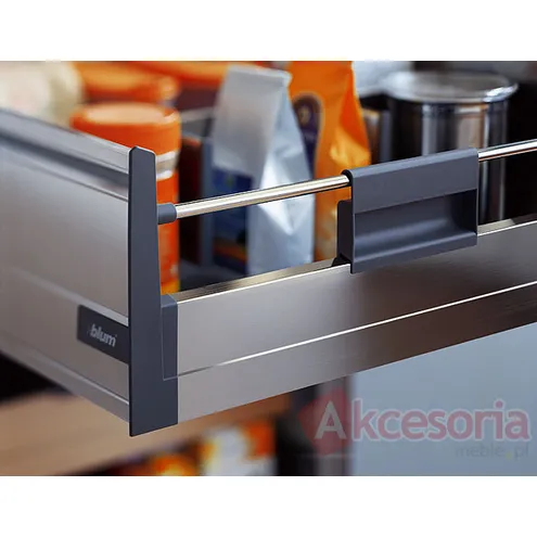Tandembox plus K/M/N - Relingi Do Prowadnicy dł.600mm Szary