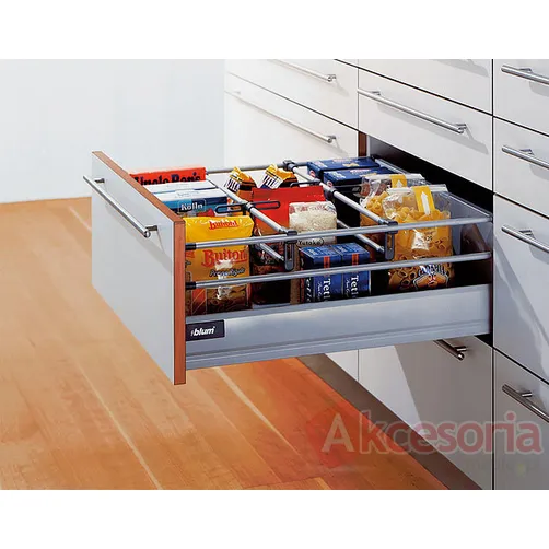 Tandembox plus K/M/N - Relingi Do Prowadnicy dł.600mm Szary