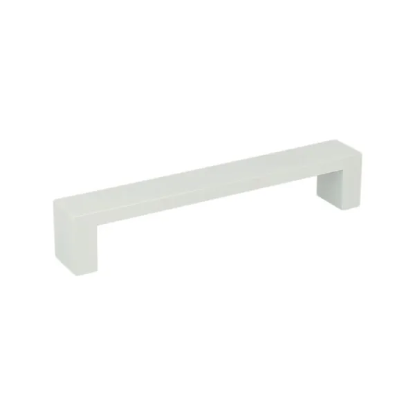 Uchwyt aluminiowy UA59 - biały połysk / rozstaw 128 mm