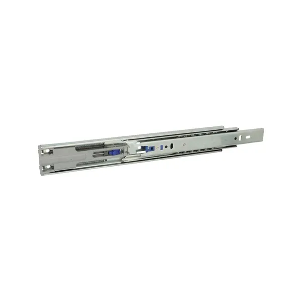 Prowadnica PK08 z DOCIĄGIEM dł 45cm ocynk biały,100% wysuw, 45kg