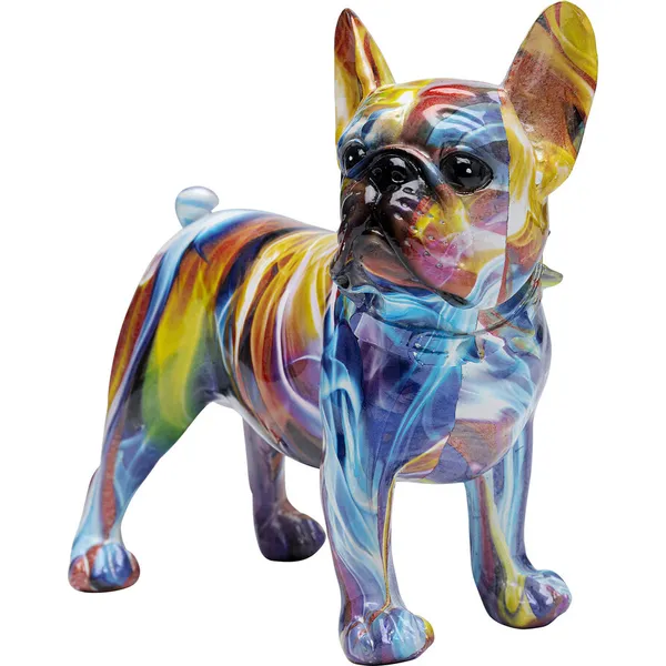 Figurka dekoracyjna FRENCHIE COLORFUL - multikolor