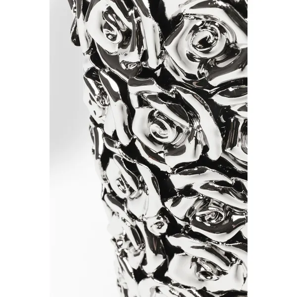 Wazon ROSE MULTI CHROME SMALL - srebrny