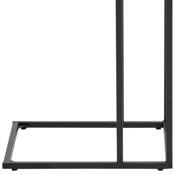 Stolik boczny SEAFORD 43x35 - dziki dąb/czarny