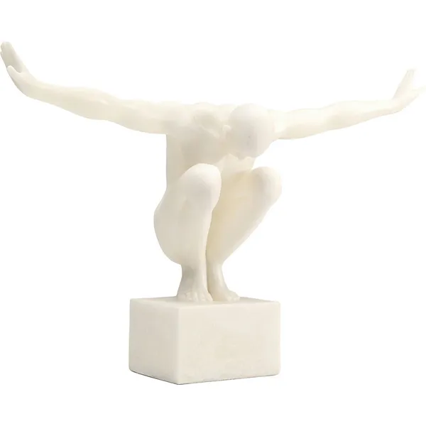 Figurka dekoracyjna ATHLET 50 cm - biały