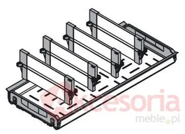 ORGA-LINE Do Tandembox INTIVO-Zest. Na Butelki Do Dł.550mm Czerń