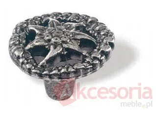 Gałka 1183-35 Z Kolekcji Edelweiss Stare Srebro