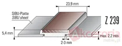 rysunek techniczny Profil SIBU PR Profile Z 239 Nero matt SA