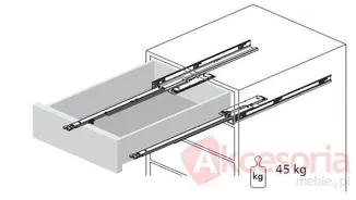 Prowadnica kulkowa DZ3132EC 30.48cm 45kg Z Hamulcem 100% Accurid
