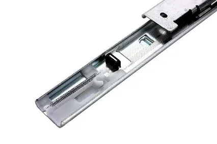 Prowadnica do mebli metalowych DZ7400-SC / dł. 65 cm / 39 kg / wysuw ponad 100% / montaż bagnetowy / samodomyk