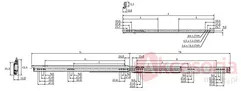 Prowadnica DZ7407 Z SZYNĄ SZYBKIEGO MONTAŻU dł.50cm +100% 45kg