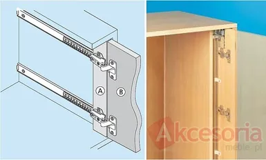 Prowadnica 1312-0060 Do Drzwi Chowanych Pionowych Accuride