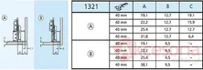 Prowadnica 1321-0050 Do Drzwi Chowanych Pionowych Accuride