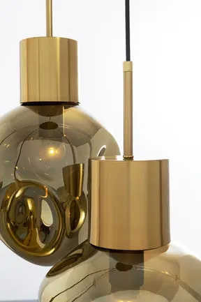 Lampa wisząca SUPERNOVA AMBER TRE 45 - złoty