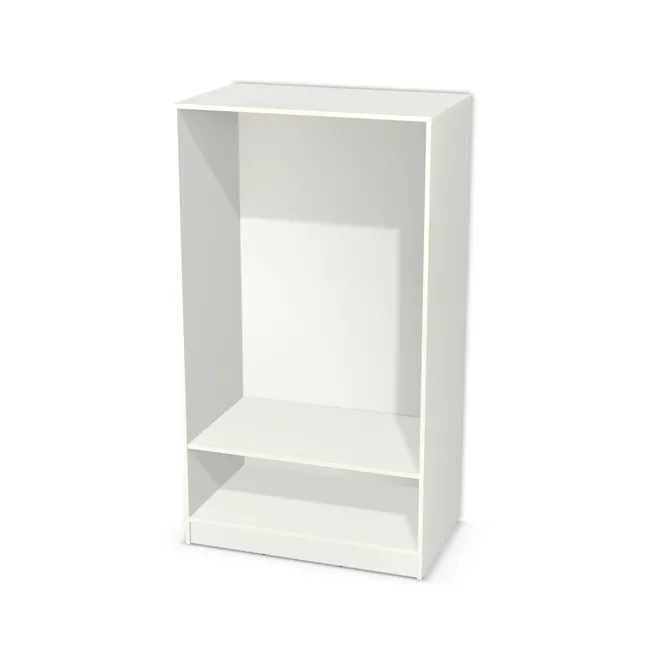 Korpus: W954 SM, Materiał pleców: Plecy z płyty HDF 3 mm (biała), Szerokość: 100 cm, Wysokość: 170 cm, Wysokość z cokołem: 180 cm, Głębokość: 60 cm, Liczba półek: 1 półka, Rozmieszczenie półek: Własne ustawienie, Typ podstawy: Cokół 10 cm, Podpórki półek: Podpórki półki fi 5 mm (Basic / ruchome), Obrzeże korpusu: 