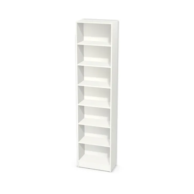 Korpus: Biały alpejski (W1100, ST9), Materiał pleców: Plecy z płyty jak korpus, Szerokość: 60 cm, Wysokość: 240 cm, Wysokość z cokołem: 250 cm, Głębokość: 31,5 cm, Liczba półek: 6 półek, Rozmieszczenie półek: Rozmieszczenie symetryczne półek, Typ podstawy: Cokół 10 cm, Podpórki półek: Podpórki półki fi 5 mm (Basic / ruchome), Obrzeże korpusu: 0,8 mm