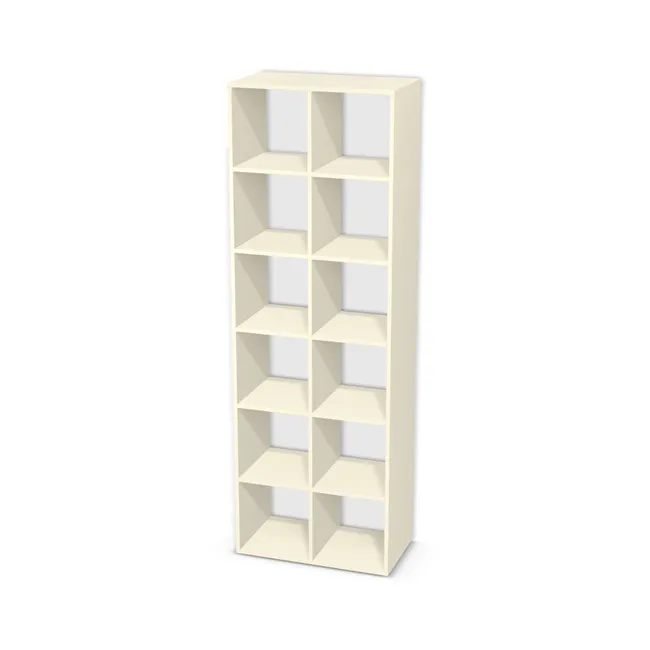 Korpus: Alabaster (U104, ST9), Przednie i tylne krawędzie: Domyślne (w kolorze korpusu) (U104, ST9), Szerokość: 73 cm, Wysokość: 216 cm, Głębokość: 40 cm, Liczba rzędów: 6 rzędów, Liczba kolumn: 2 kolumny, Typ podstawy: Brak, Obrzeże korpusu: 0,8 mm