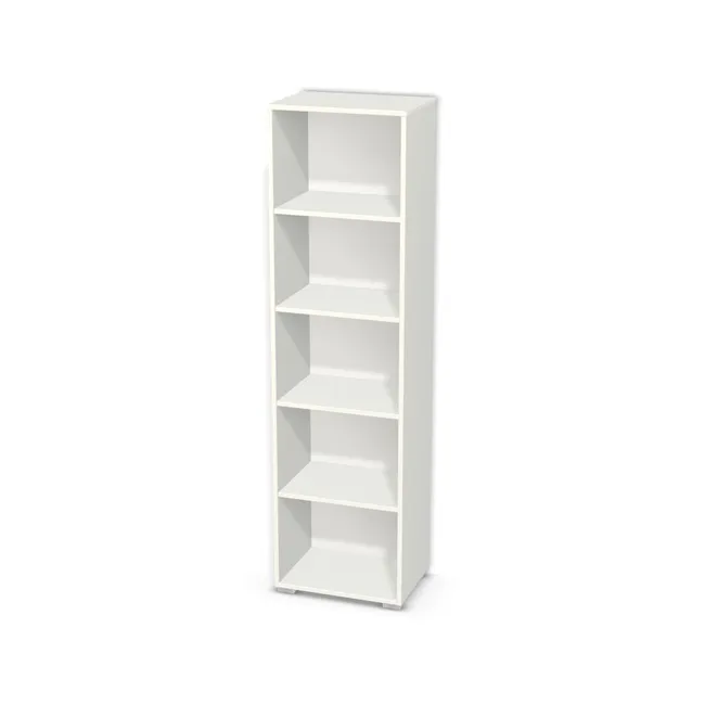 Korpus: W962 SM, Materiał pleców: Plecy z płyty HDF 3 mm (biała), Szerokość: 50 cm, Wysokość: 180 cm, Wysokość z nóżkami: 182 cm, Głębokość: 35 cm, Liczba półek: 4 półki, Rozmieszczenie półek: Rozmieszczenie symetryczne półek, Typ podstawy: Nóżki (wg wyboru), Nóżki: Stopka K041 - tworzywo - chrom wys 2 cm (Stopka chrom 2cm), Podpórki półek: Podpórki półki fi 5 mm (Basic / ruchome), Obrzeże korpusu: 