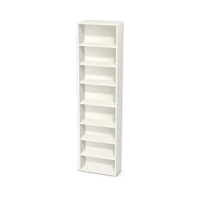 Korpus: W908 SM, Materiał pleców: Plecy z płyty jak korpus, Szerokość: 60 cm, Wysokość: 230 cm, Głębokość: 25 cm, Liczba półek: 7 półek, Rozmieszczenie półek: Własne ustawienie, Typ podstawy: Brak (tylko ślizgacze), Podpórki półek: Podpórki półki fi 5 mm (Basic / ruchome), Obrzeże korpusu: 