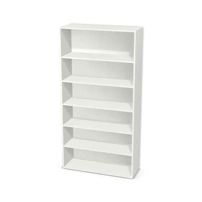 Korpus: W962 SM, Materiał pleców: Plecy z płyty HDF 3 mm (biała), Szerokość: 100 cm, Wysokość: 195 cm, Głębokość: 35 cm, Liczba półek: 5 półek, Rozmieszczenie półek: Własne ustawienie, Typ podstawy: Brak (tylko ślizgacze), Podpórki półek: Podpórki półki fi 5 mm (Basic / ruchome), Obrzeże korpusu: , Rodzaj: Zabudowa szeregowa