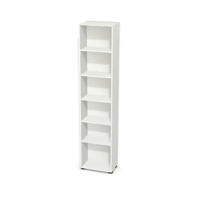 Korpus: W962 SM, Materiał pleców: Plecy z płyty jak korpus, Szerokość: 50 cm, Wysokość: 220 cm, Wysokość z nóżkami: 222 cm, Głębokość: 29 cm, Liczba półek: 5 półek, Rozmieszczenie półek: Własne ustawienie, Typ podstawy: Nóżki (wg wyboru), Nóżki: Nóżka Kwadratowa 6601 Bez Regulacji wys.2cm CZARNY MAT (Nóżka 6601 Czarna 2 cm), Podpórki półek: Podpórki półki fi 5 mm (Basic / ruchome), Obrzeże korpusu: 